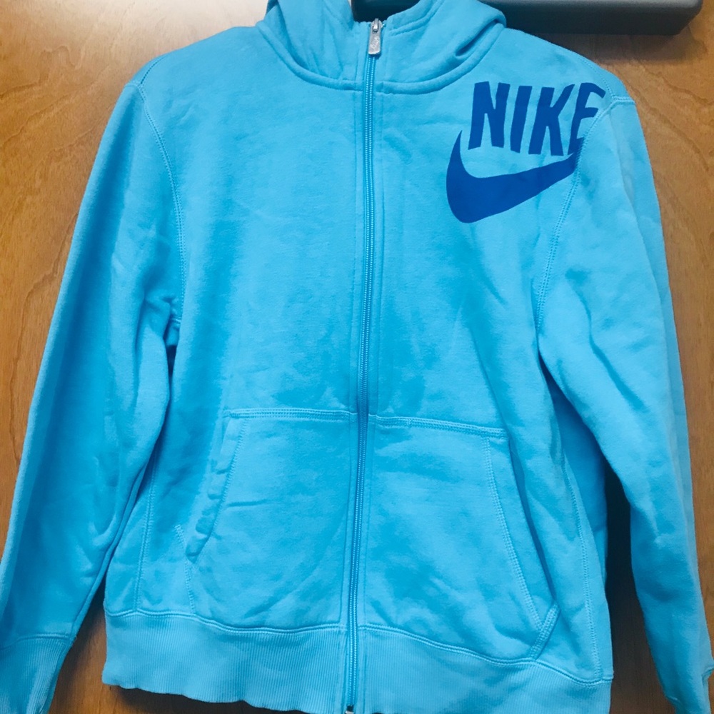 Kids Large 14-16 Blue Nike Hoodie Jacket